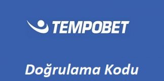 Tempobet Doğrulama Kodu